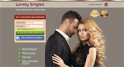 Desktop Screenshot of lovely-singles.com